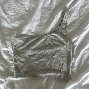 JOAH BROWN cropped one strap tank top